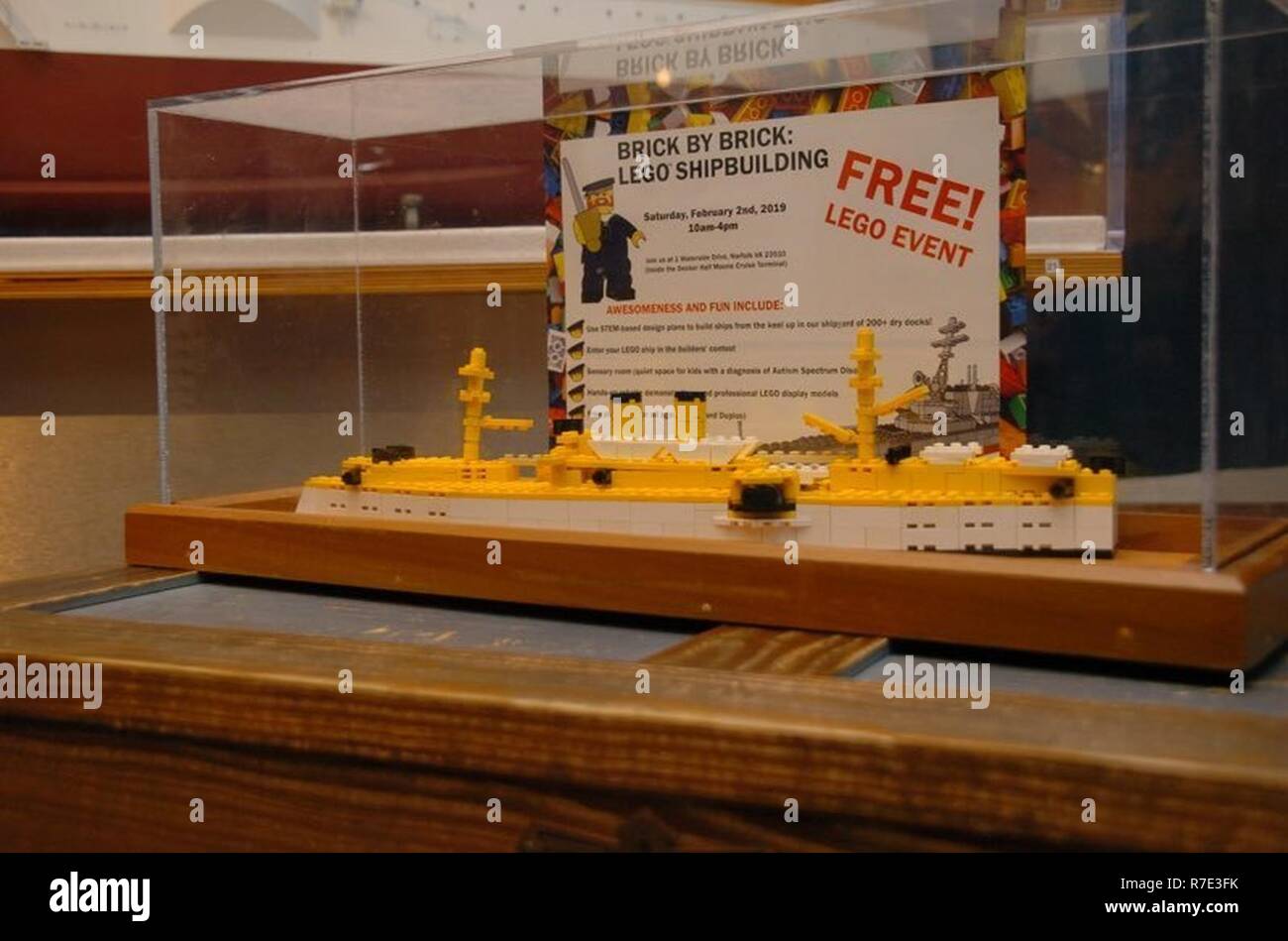 On display in the gallery of the Hampton Roads Naval Museum is a ...
