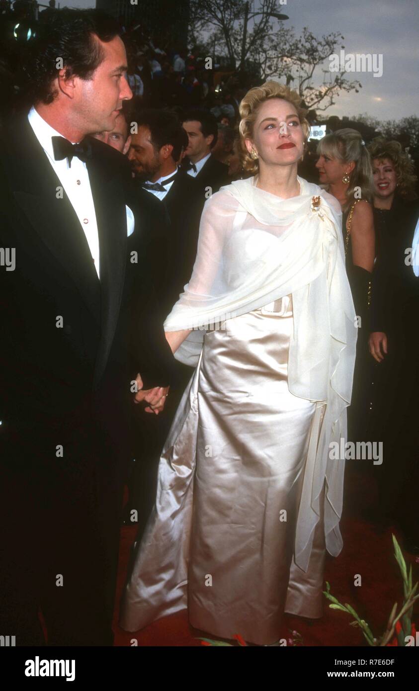 LOS ANGELES, CA - MARCH 29: Actress Sharon Stone attends the 65th