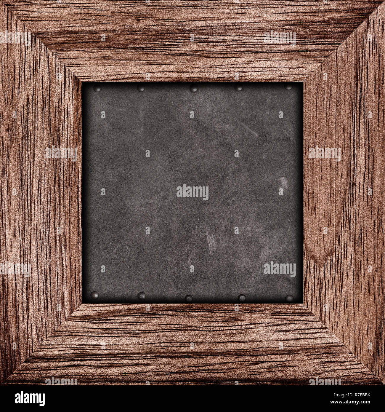 Old rustic wooden frame Stock Photo - Alamy