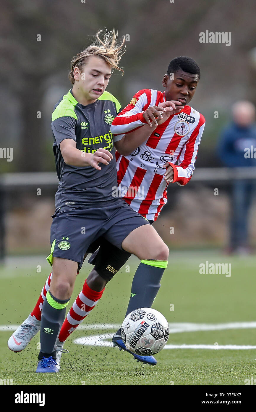 ROTTERDAM, 08-12-2018 , Sparta U14 - PSV U14 , Football , RMC Jeugdcomplex , season 2018 / 2019 ...