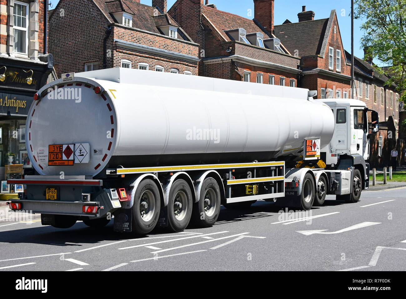 Fuel tanker truck warning hi-res stock photography and images - Alamy