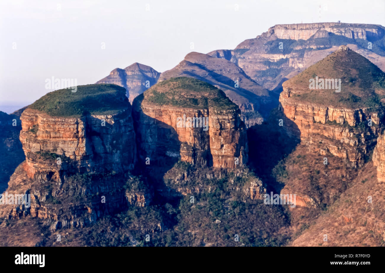 Three Rondeves Blyde river canyon and the three rondavels three sisters hi-res stock ...