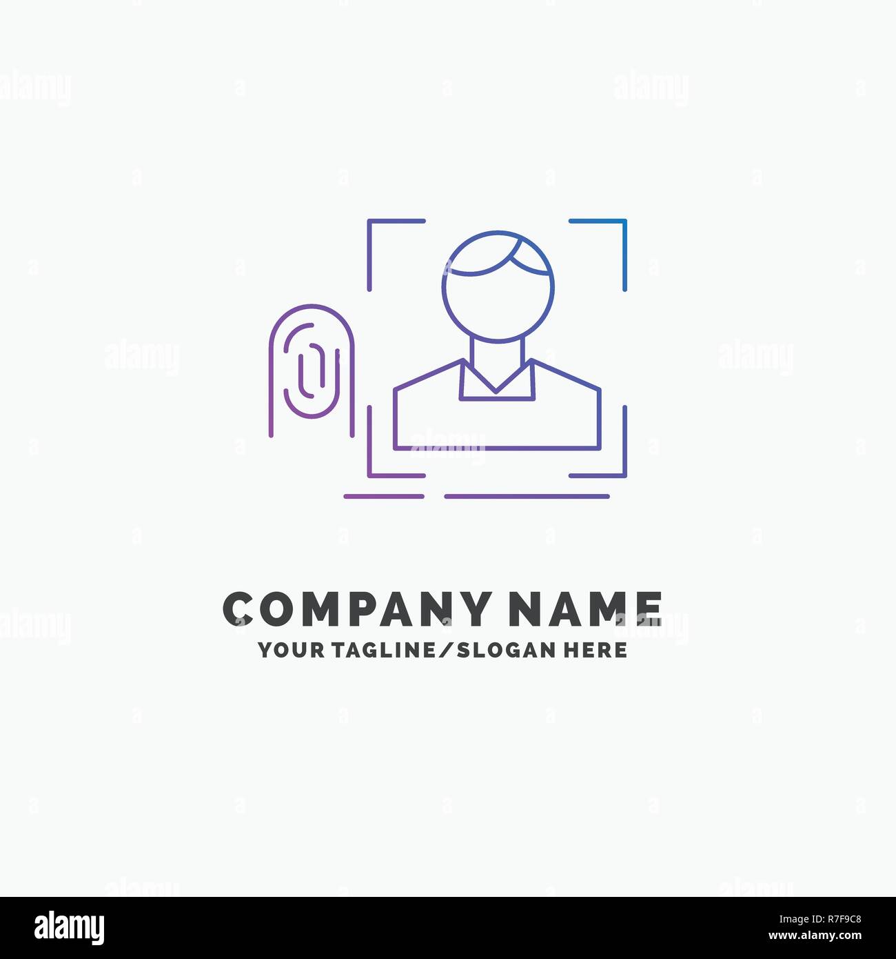 User Scanning Logo Purple scanning Stock Vector Images - Alamy