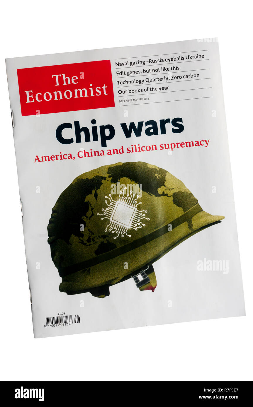 A copy of The Economist financial news magazine. Stock Photo