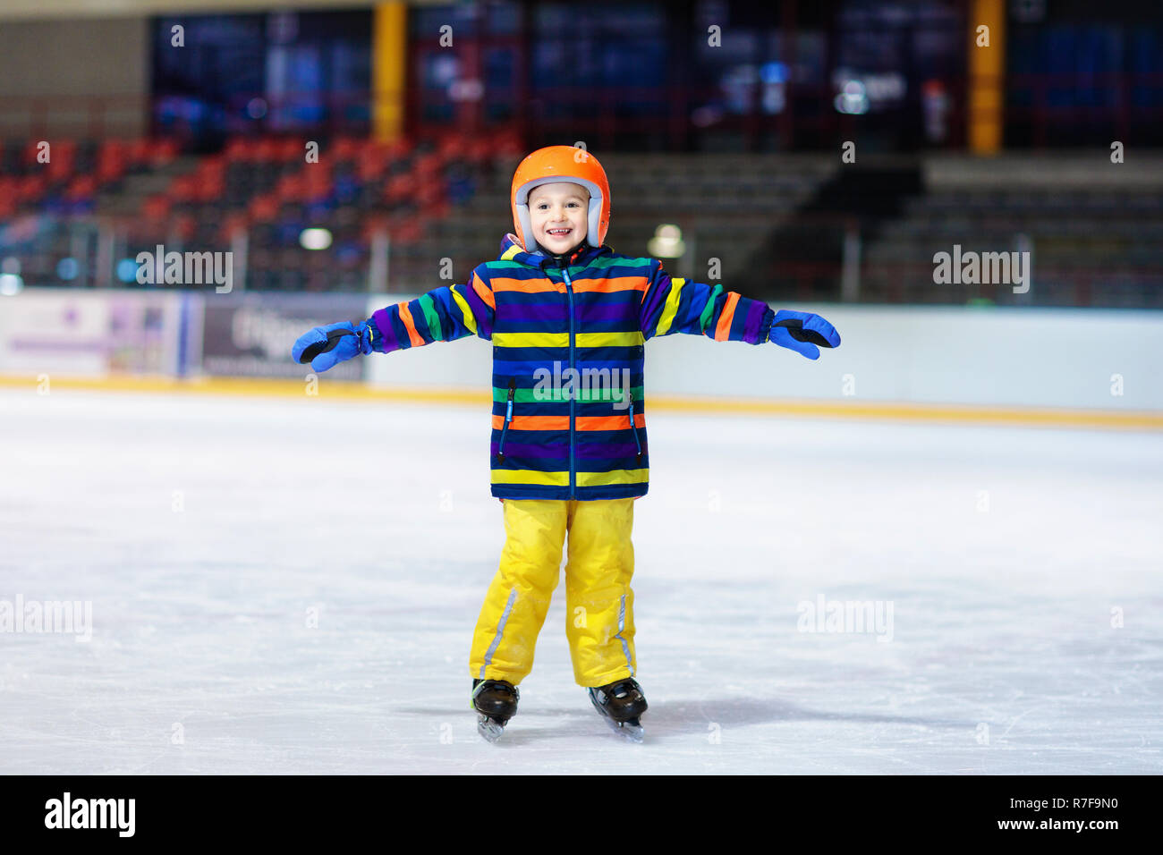 Ice skating rink children indoor hires stock photography and images