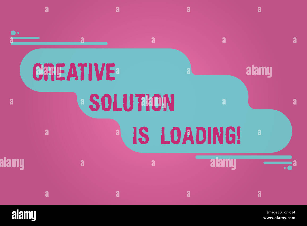 Handwriting text writing Creative Solution Is Loading. Concept meaning ...