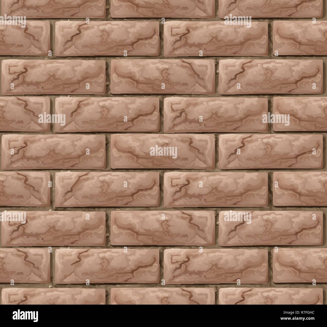 Brick Wall Seamless Background Texture Stock Vector