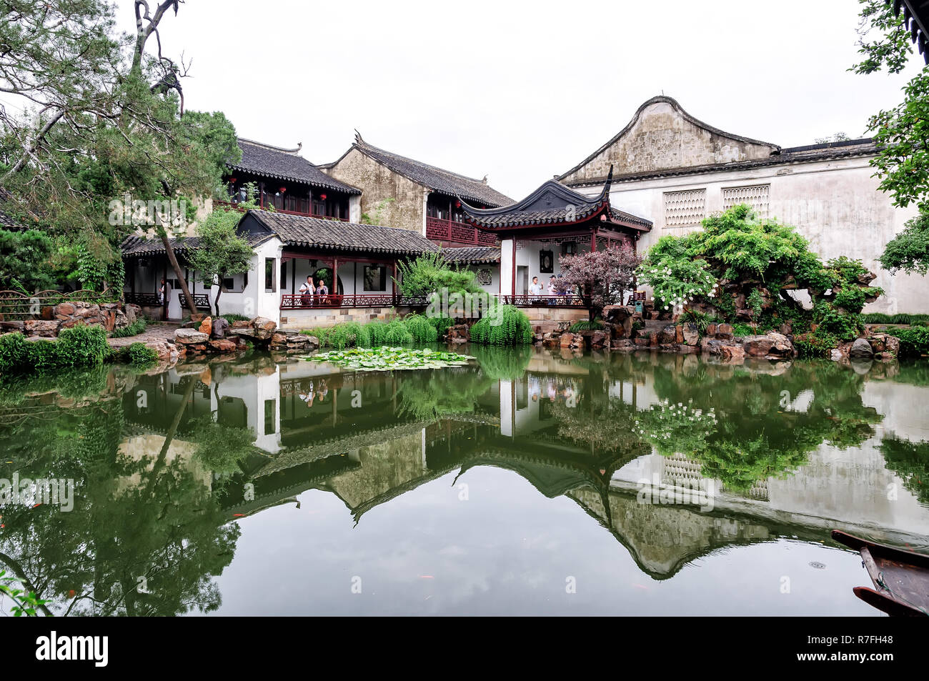 Suzhou, China - August 12, 2011: View The Master of the Nets Garden in Suzhou. This is among the finest gardens in China Stock Photo
