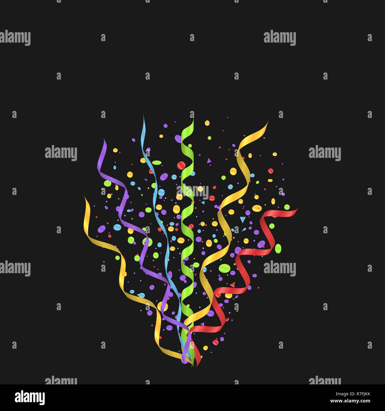 Colorful Ribbons Falling Colorful ribbons festive background. Abstract backdrop with many ...