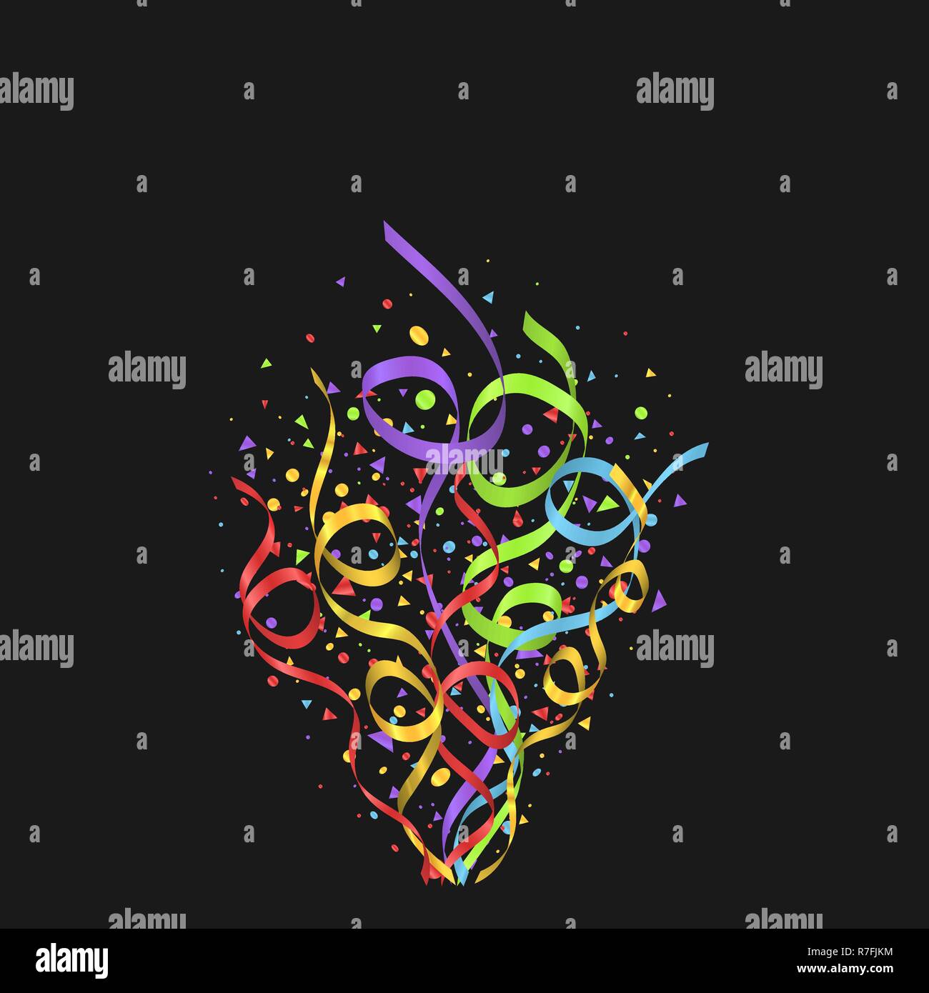 Colorful Ribbons Falling Colorful ribbons festive background. Abstract backdrop with many ...