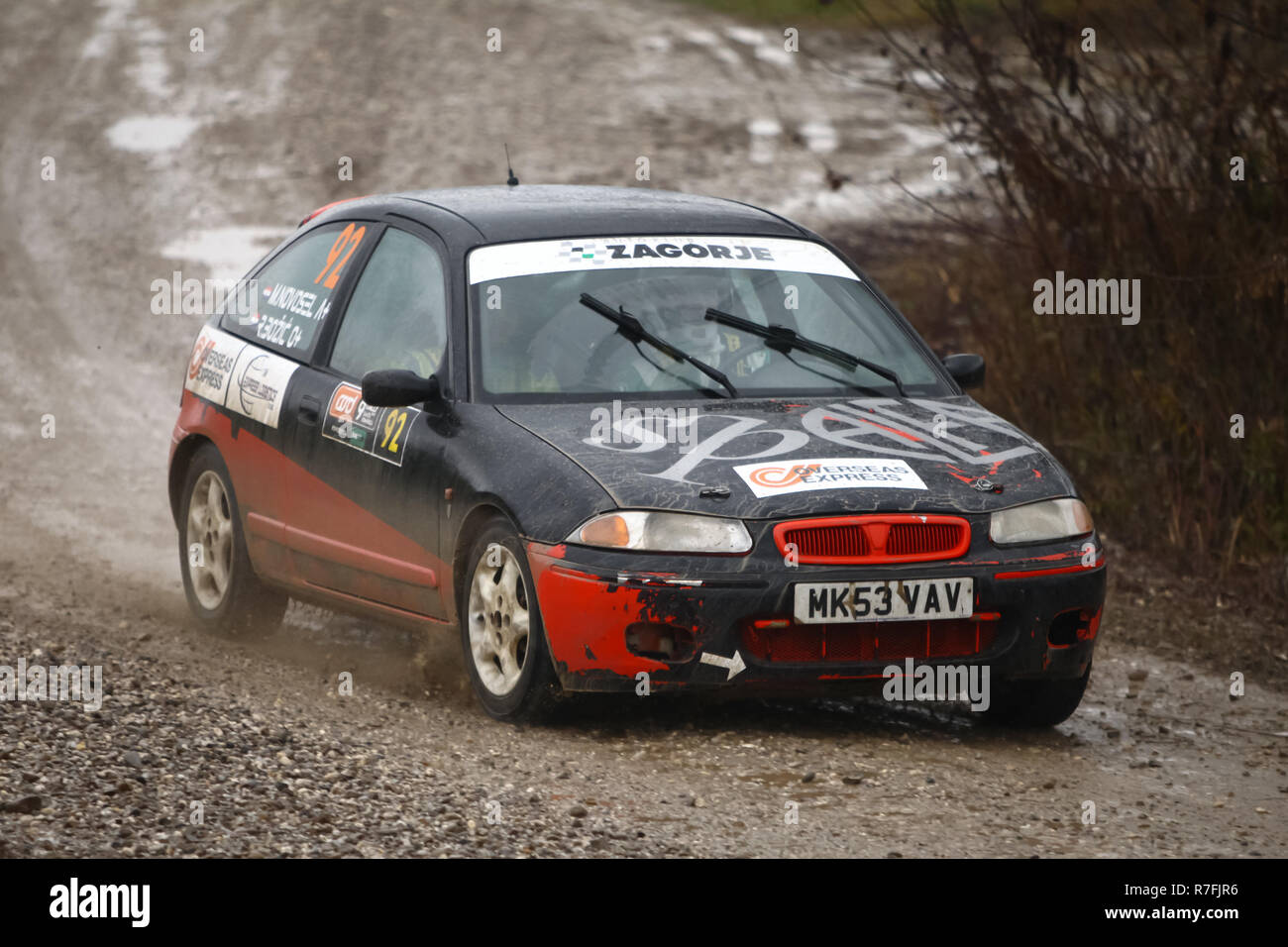 Sveta Nedjelja, Croatia - November 25, 2018. 9th Rally Show Santa Domenica.