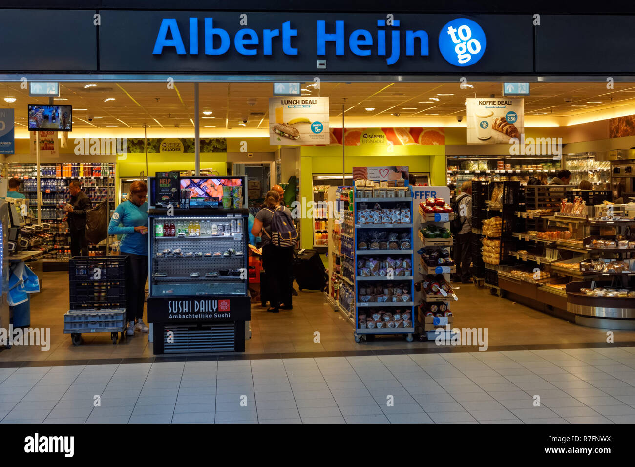 Albert Heijn store, Amsterdam, Netherlands Stock Photo