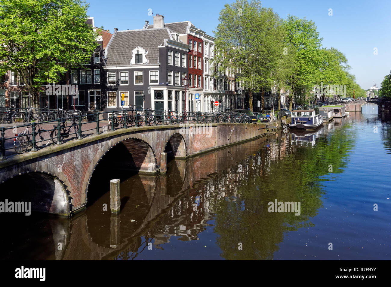 The Keizersgracht canal in Amsterdam, Netherlands Stock Photo