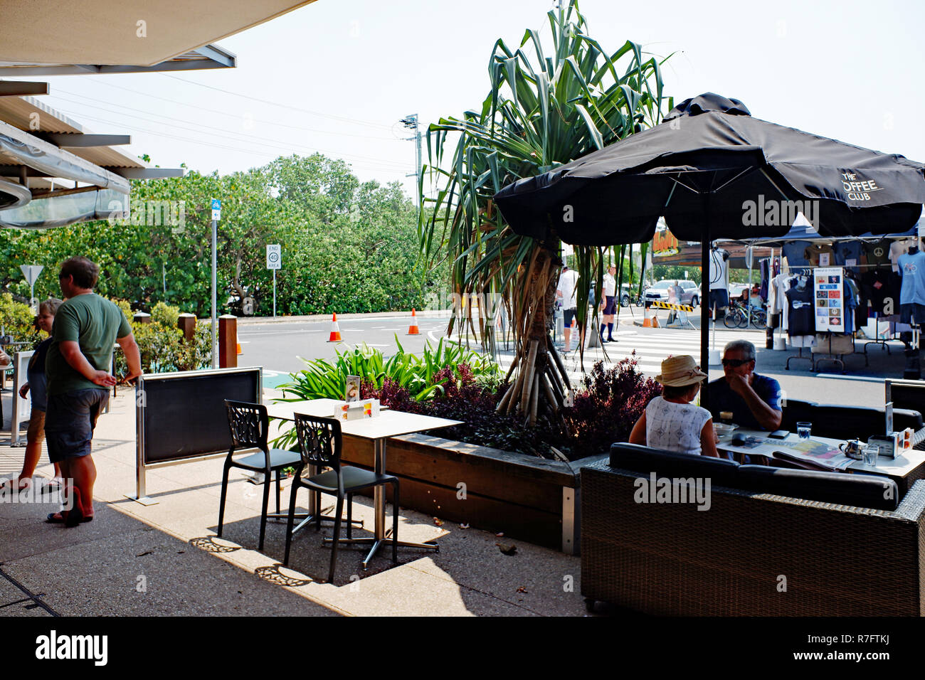 ROAD SIDE CAFE' Stock Photo Alamy