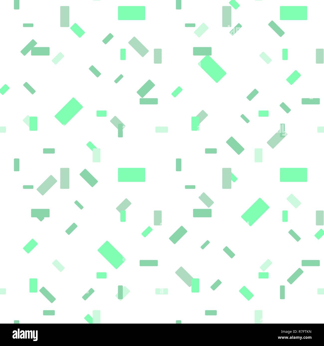 Light Green vector seamless texture in rectangular style. gradient illustration with rectangles. background with many falling tiny confetti pieces. Fo Stock Vector