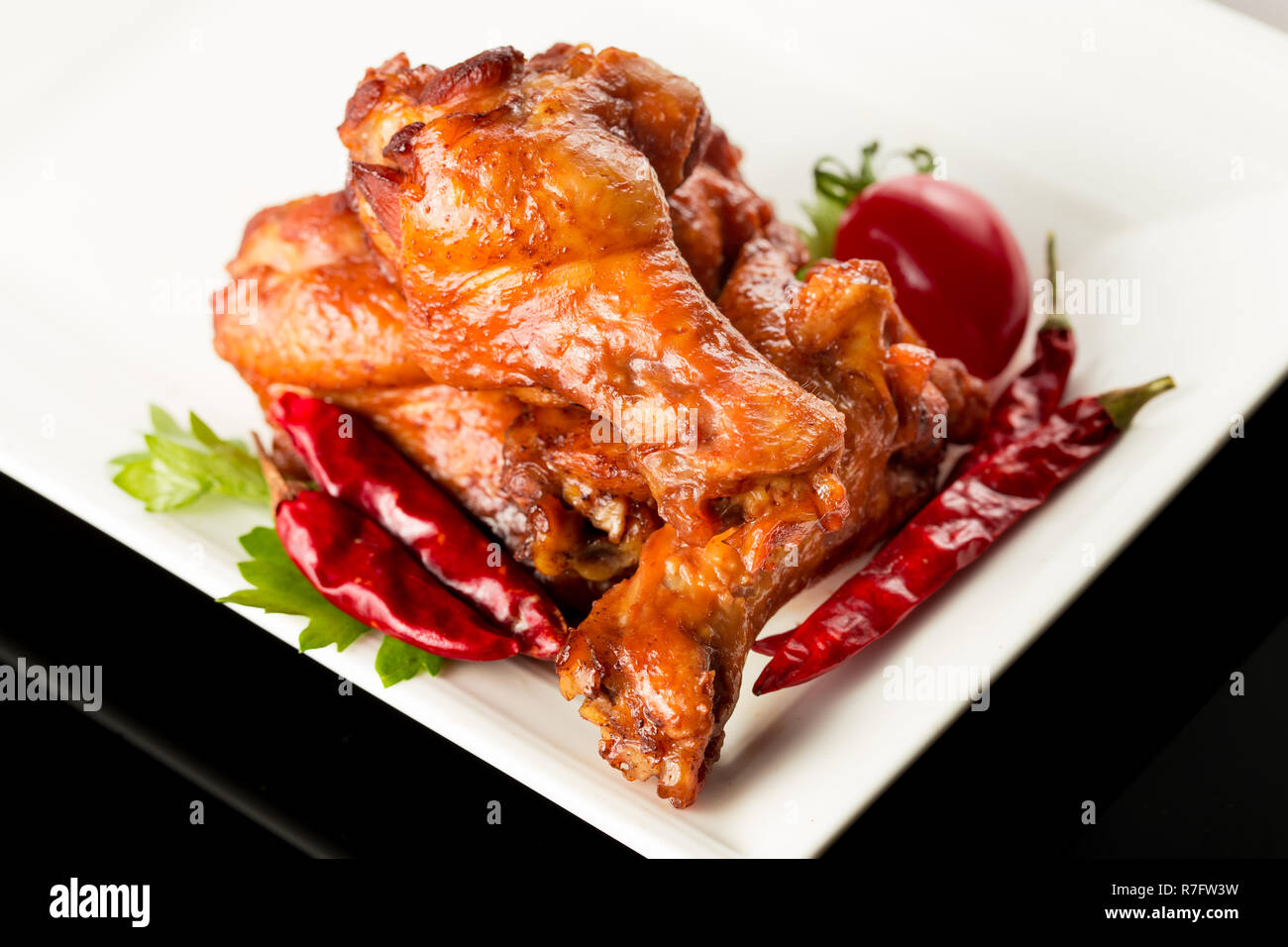 Braised duck wings, Chinese cuisine Stock Photo Alamy