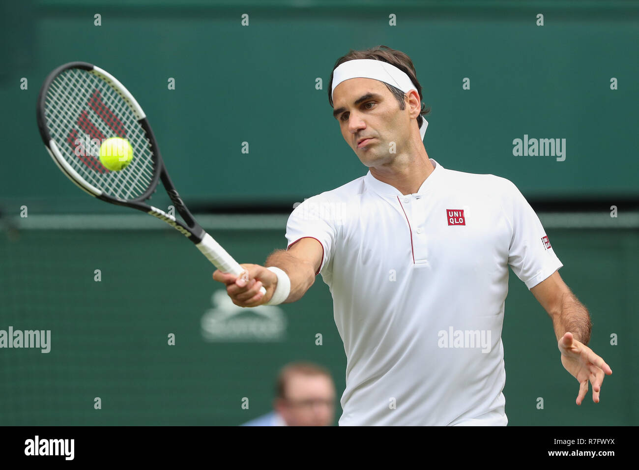 Roger federer wimbledon 2018 hi-res stock photography and images - Alamy