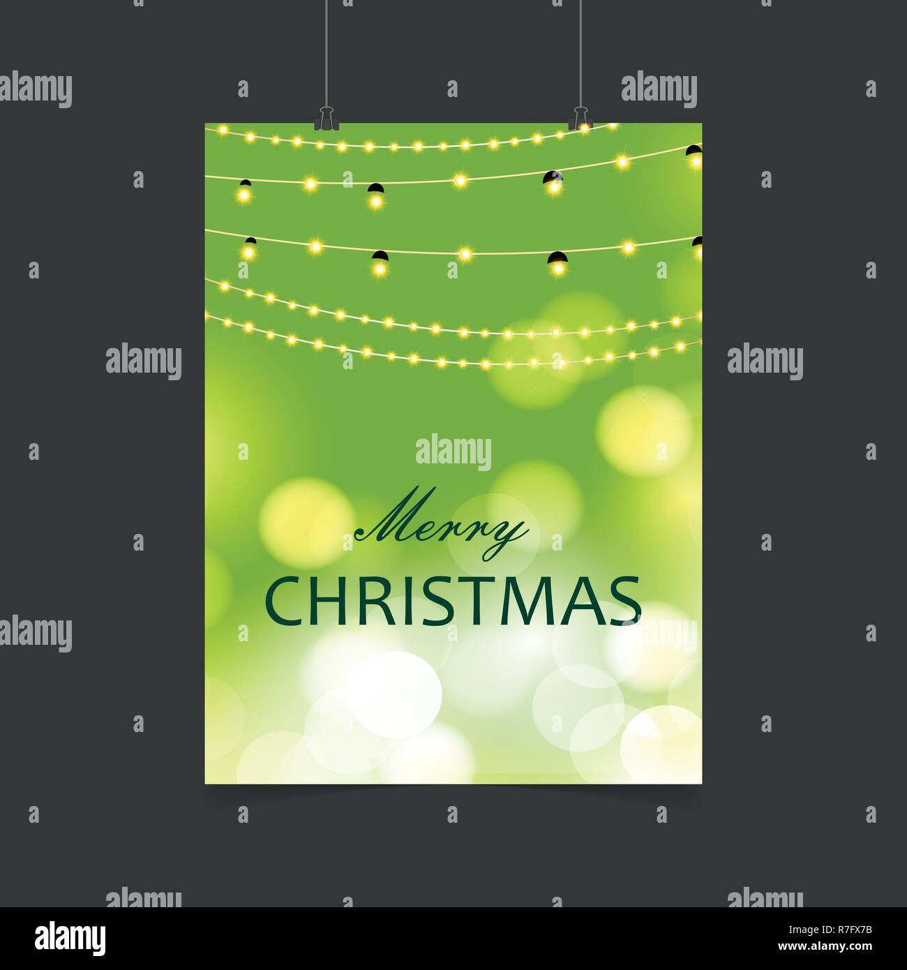 Merry Christmas Lighting and Glowing background Stock Vector Image & Art Alamy