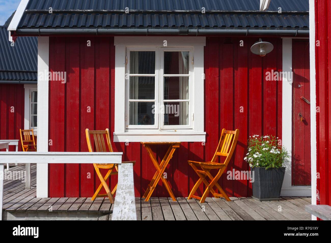 wooden house at the Lofoten archipelago, Reine, norway Stock Photo Alamy