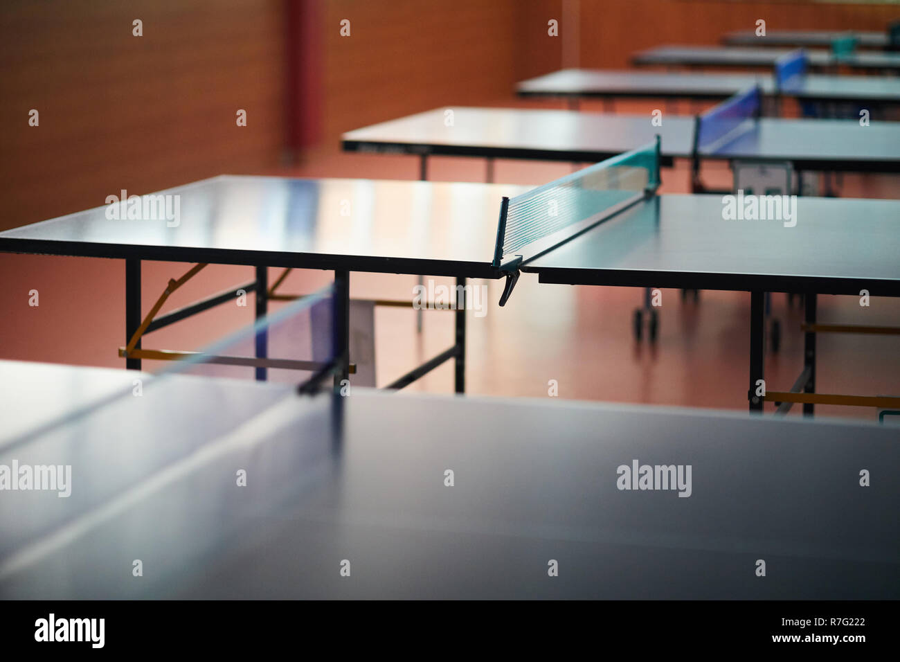 Tables for tennis Stock Photo