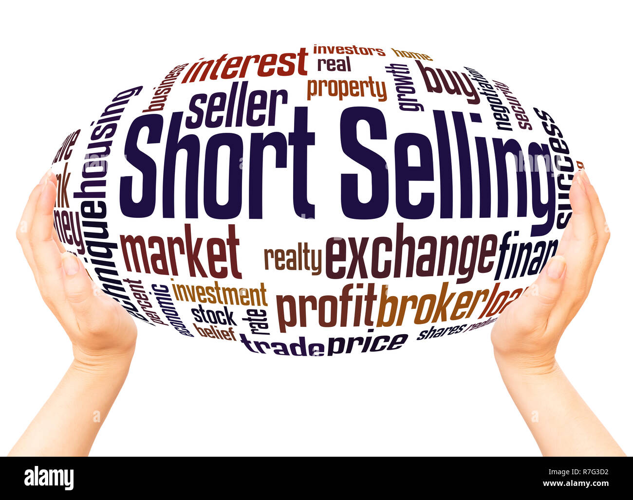 Short Selling word cloud hand sphere concept on white background Stock  Photo - Alamy