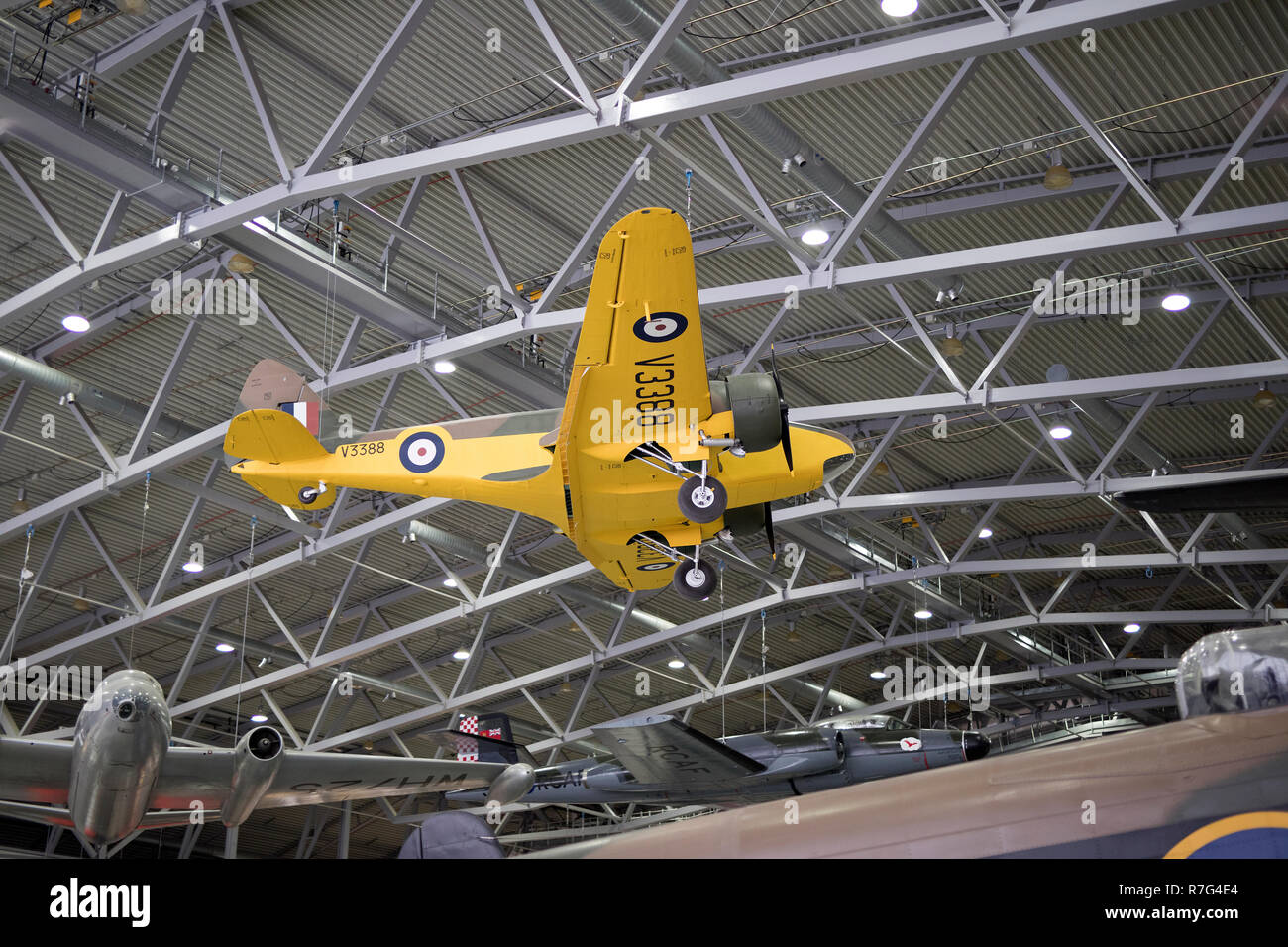 Airspeed Oxford AS 40 mk1 aircraft at Duxford Imperial Air museum,Duxford, Cambridgeshire,uk Stock Photo
