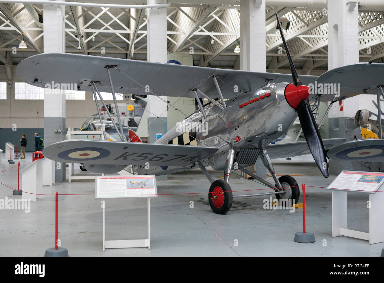 Hawker Fury 1 at Duxford Imperial Air Museum,Duxford, Cambridgeshire,uk Stock Photo