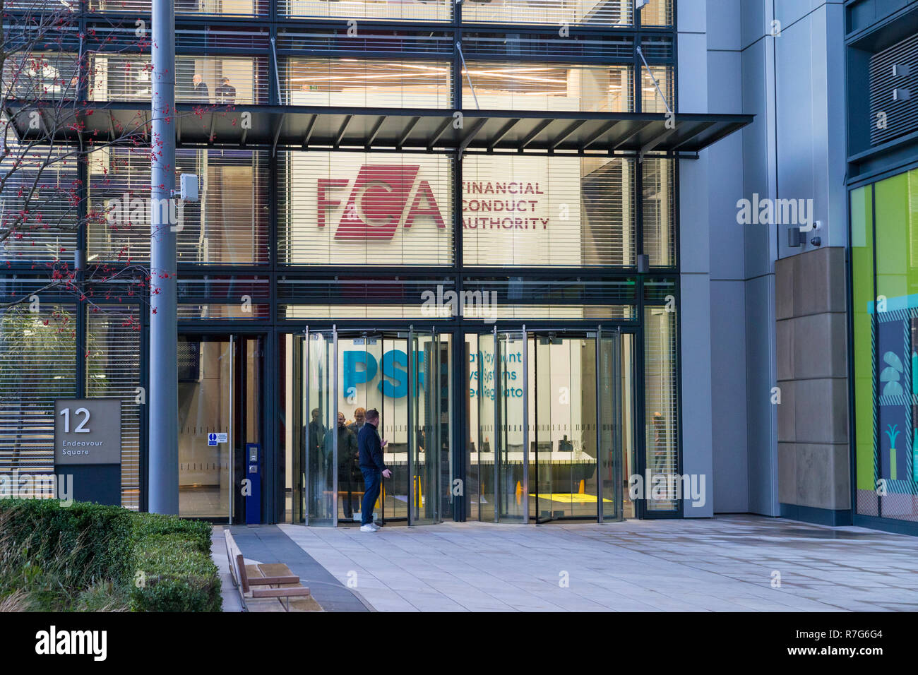 fca, financial conduct authority office building, payment systems regulator, endeavour square, stratford, london, uk Stock Photo