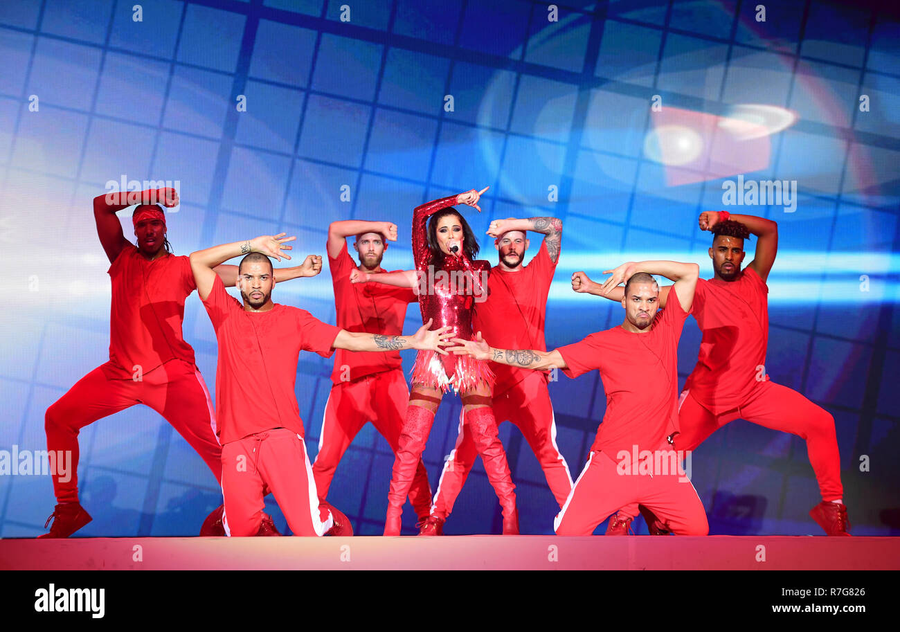 Cheryl on stage during day two of Capital's Jingle Bell Ball with Coca