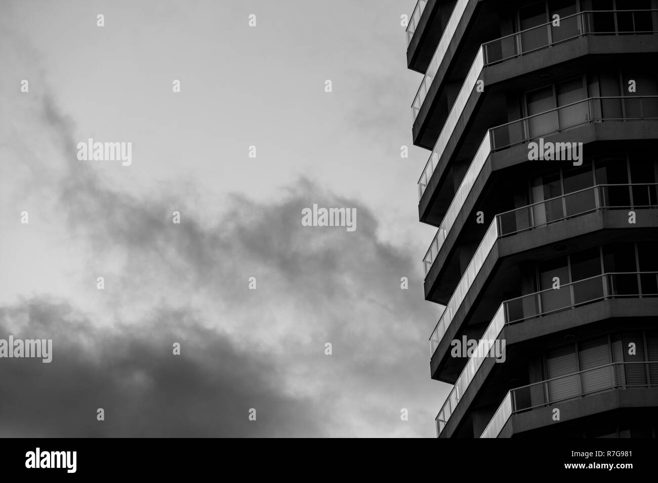 Sunrise sky clouds Black and White Stock Photos & Images - Alamy