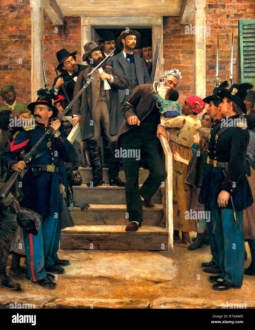 The Last Moments of John Brown - Thomas Hovenden, painted circa 1884 Stock Photo