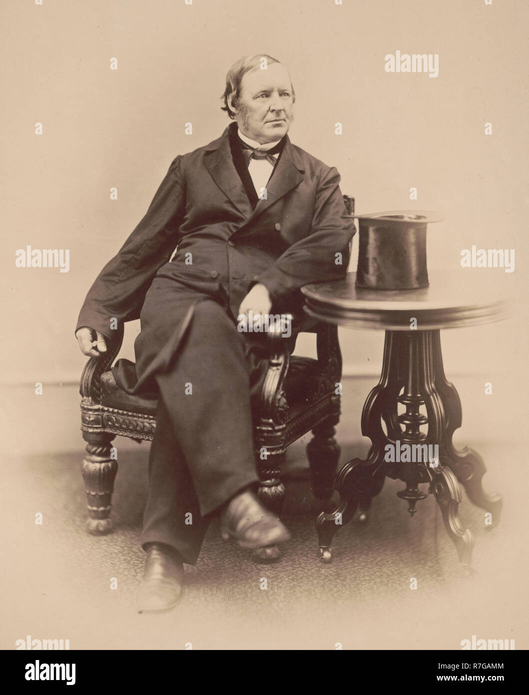 Portrait of Hugh McCulloch, Secretary of the U.S. Treasury, circa 1865 Stock Photo