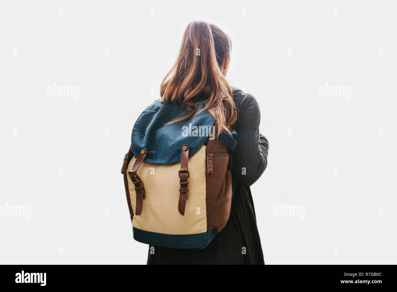 School girl back view teenager hi-res stock photography and images - Alamy