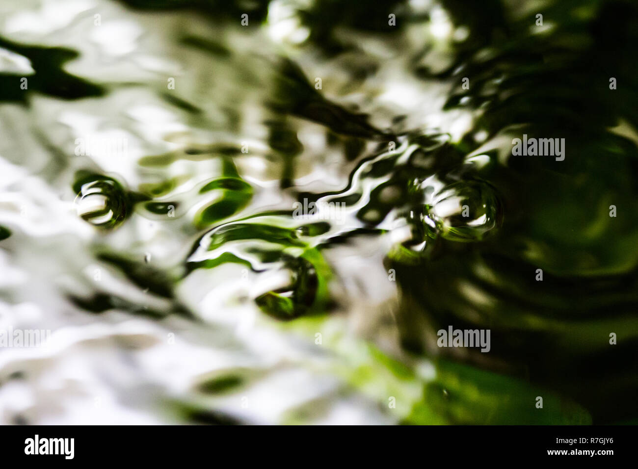 Fish tank water ripple and bubbles Stock Photo Alamy