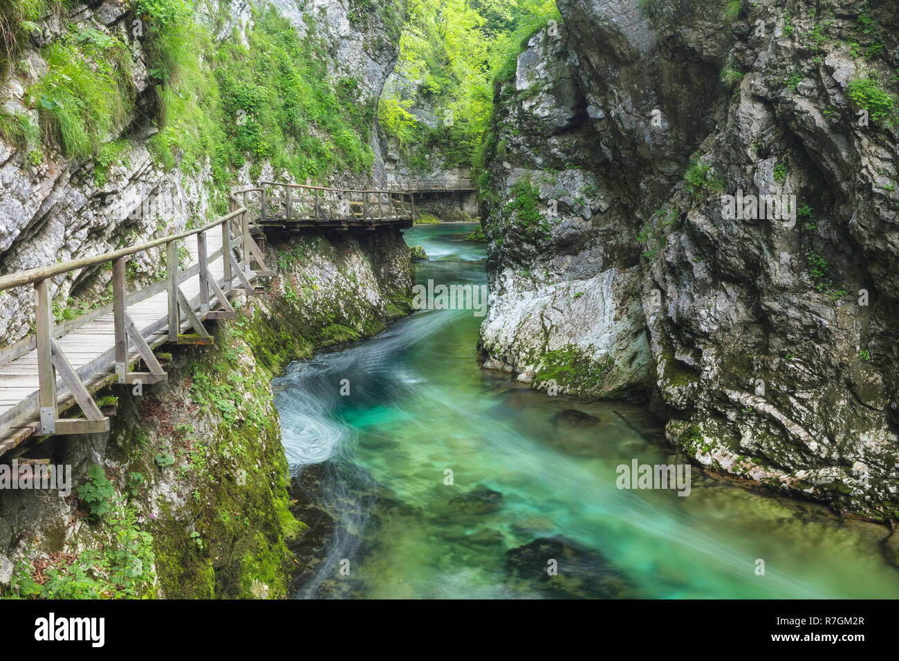 Vintgar Gorge, Bled, Slovenia Stock Photo
