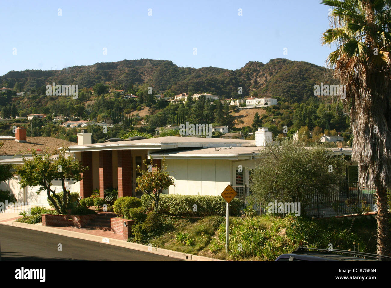 Houses in Encino, California, USA Stock Photo