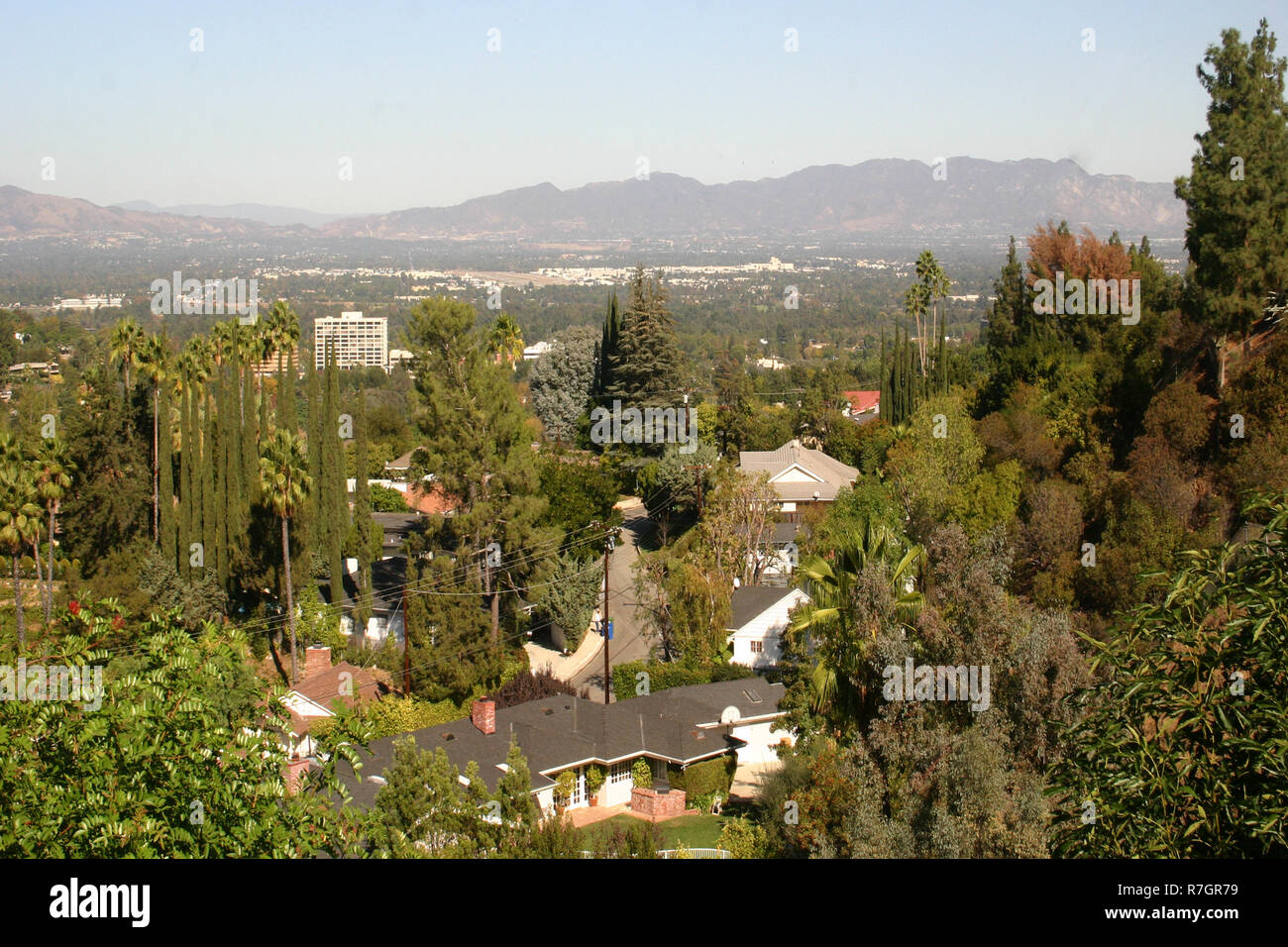 View over Encino, L.A., California, USA Stock Photo