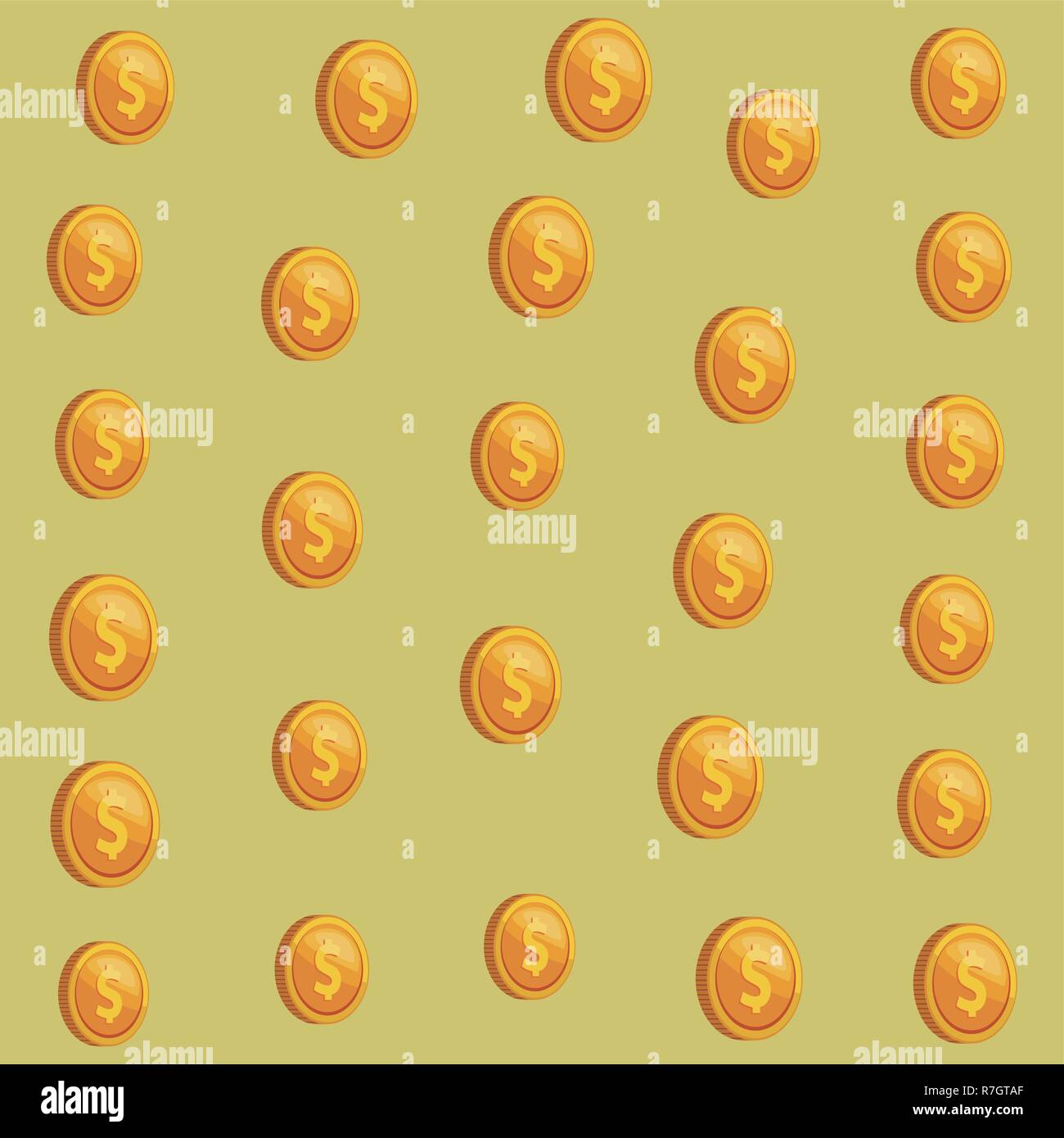 Coins background cartoons Stock Vector Image & Art - Alamy