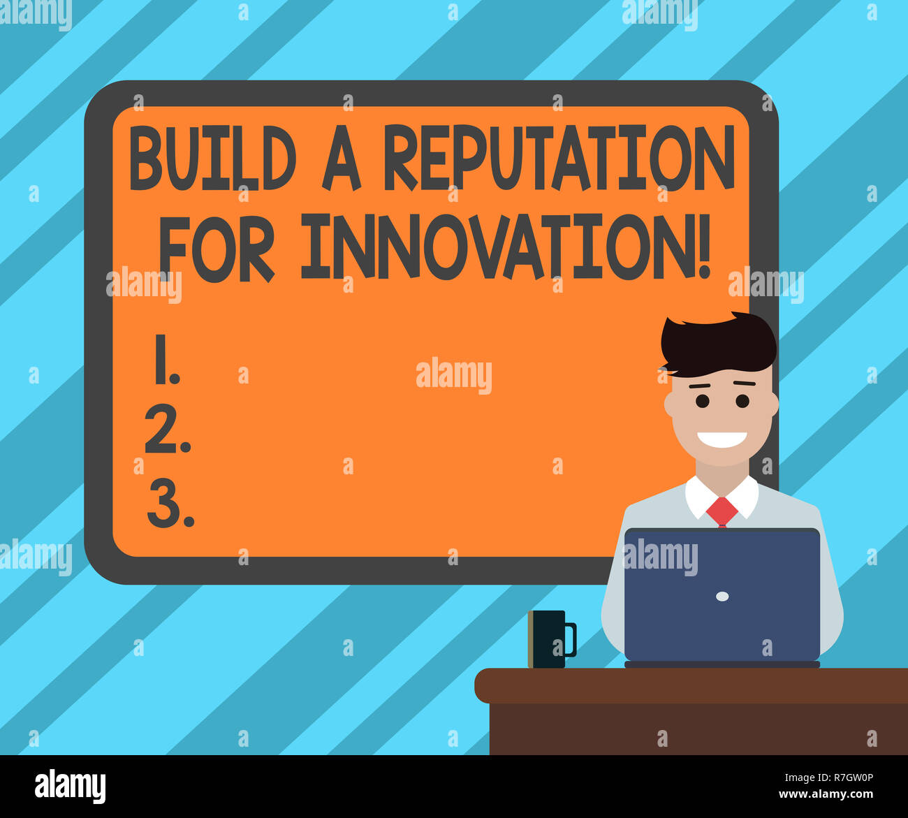 Text sign showing Build A Reputation For Innovation. Conceptual photo ...