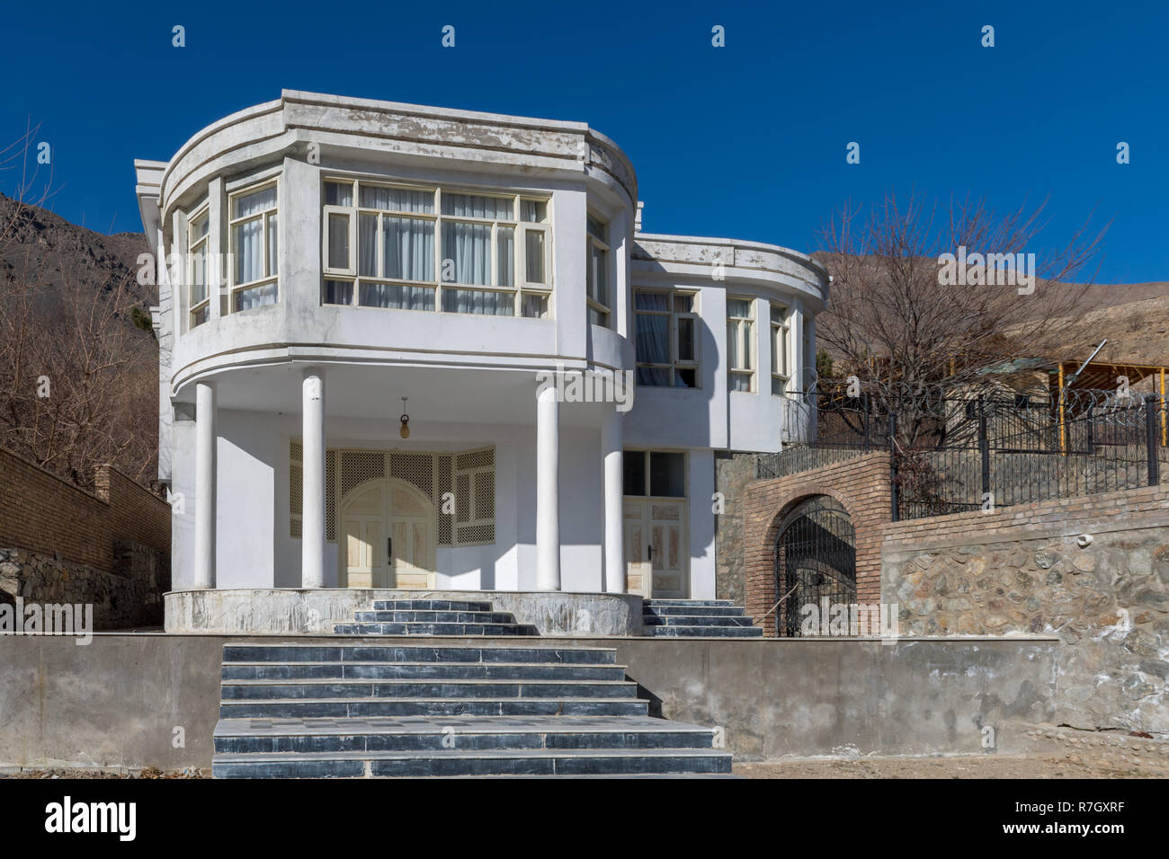House of Commander Massoud's Brother, Panjshir Valley, Panjshir Province, Afghanistan Stock Photo