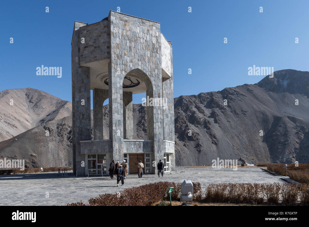 Commander Massoud's Memorial, Panjshir Valley, Panjshir Province, Afghanistan Stock Photo