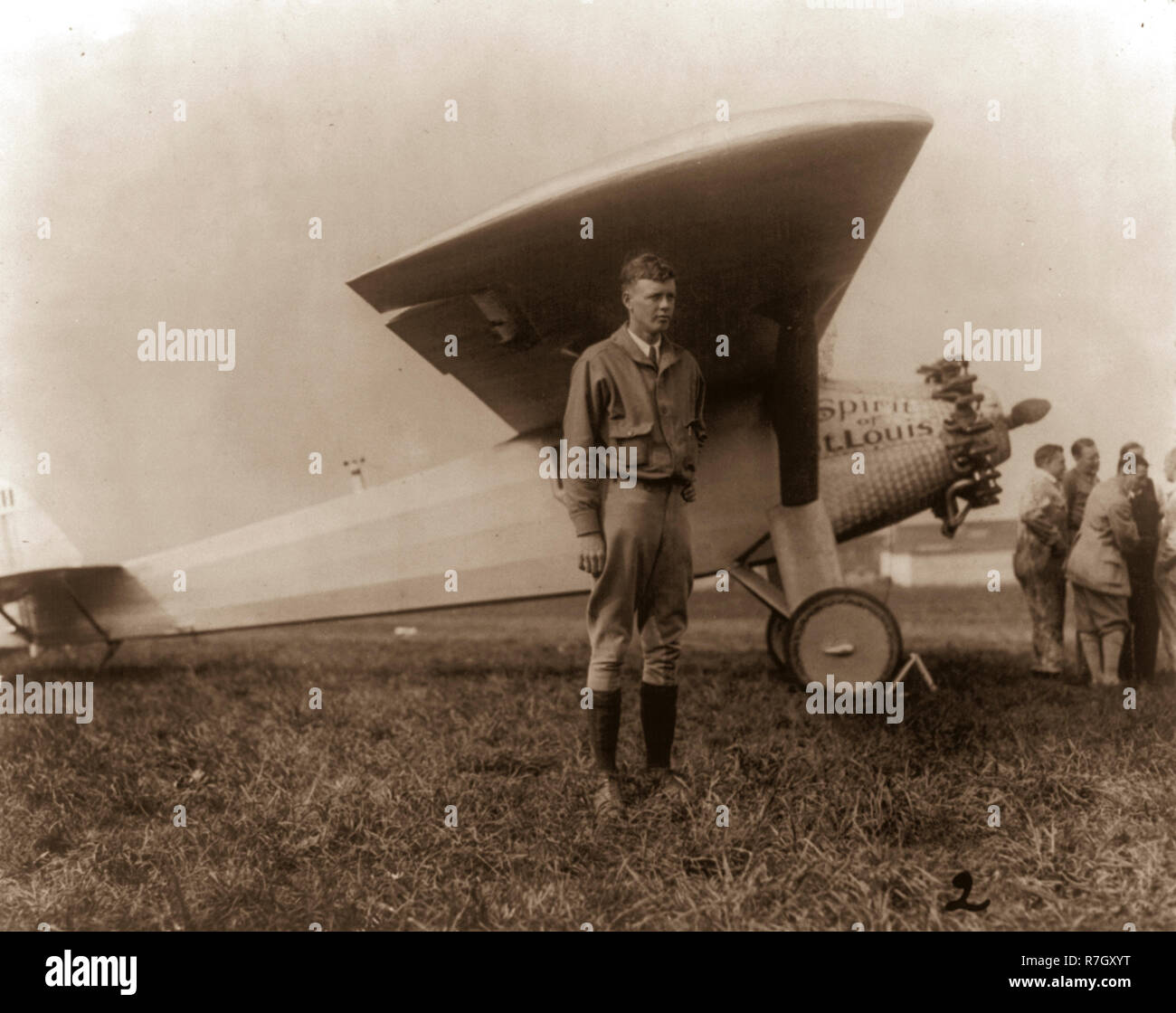 American aviator and hero Charles A. Lindbergh Stock Photo