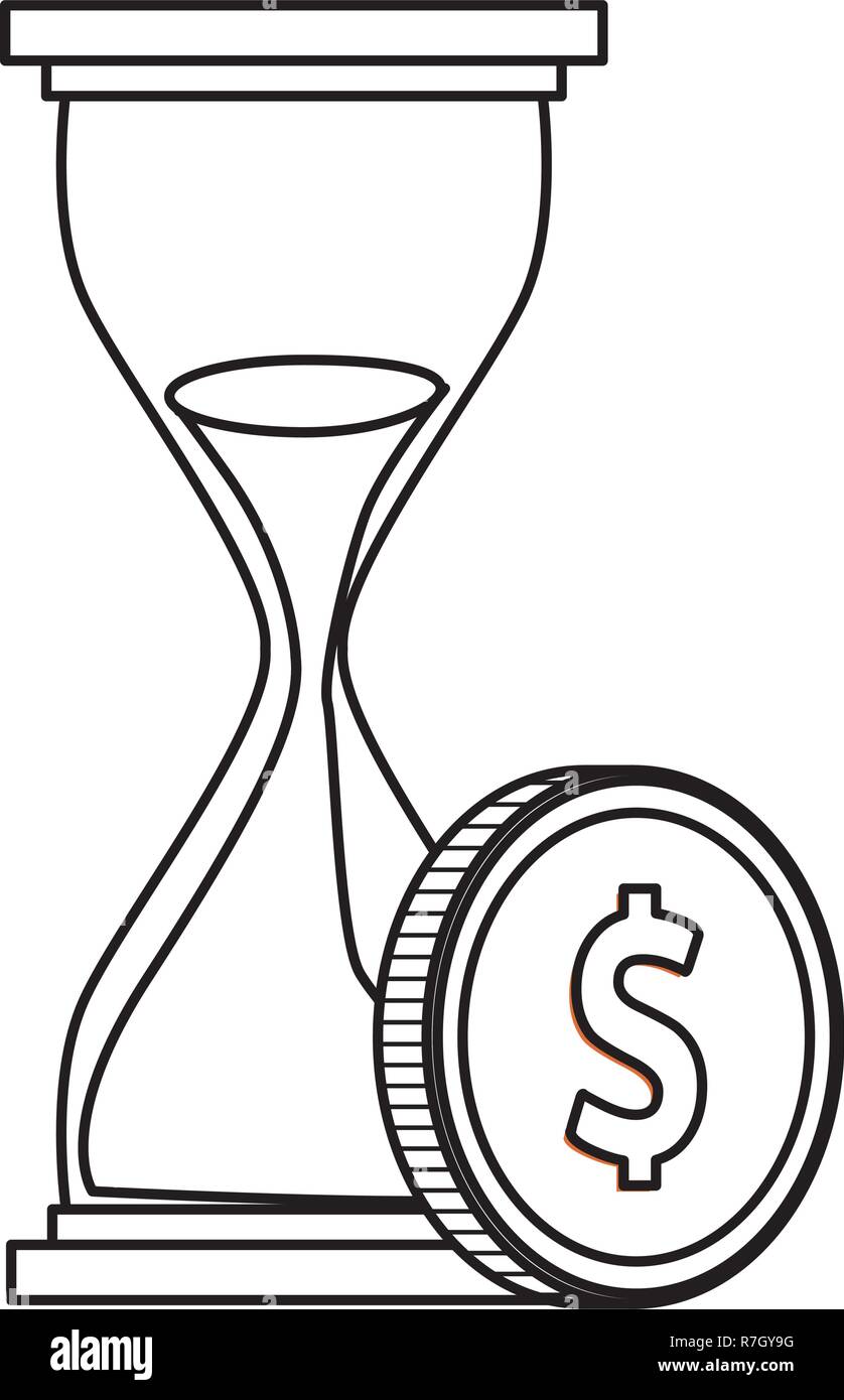 hourglass finance icon Stock Vector Image & Art - Alamy