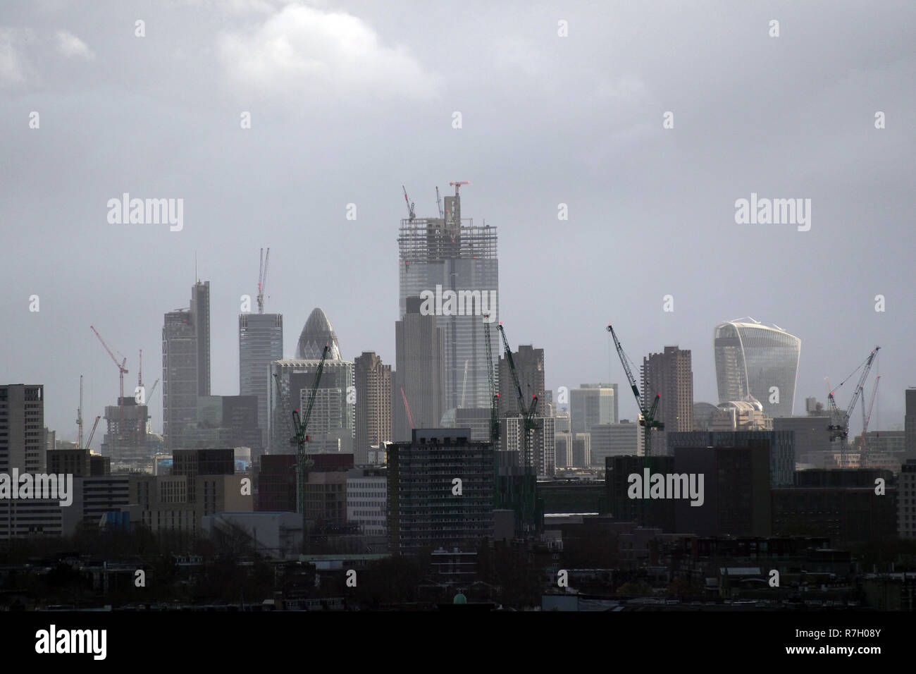 London UK Skyline Cityscape Stock Photo