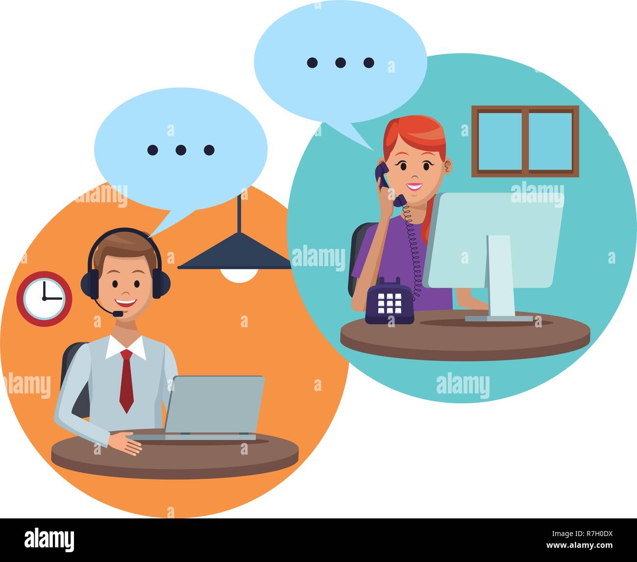 costumer support services Stock Vector Image & Art - Alamy