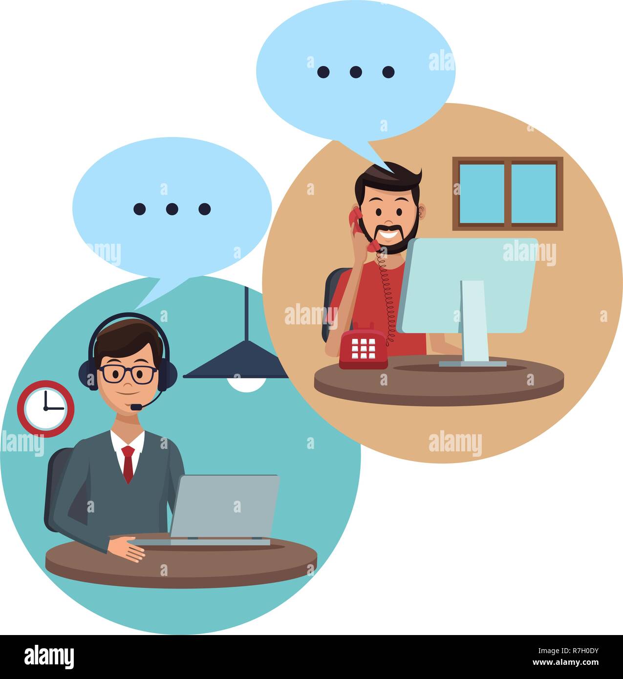 costumer support services Stock Vector Image & Art - Alamy