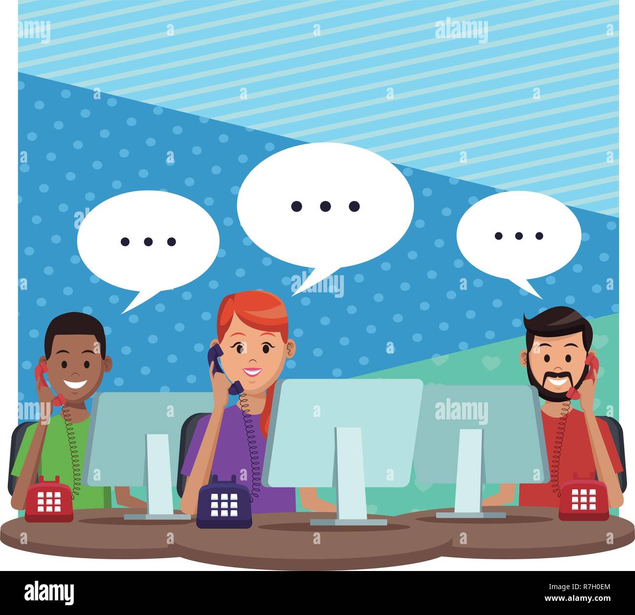 costumer services assistant Stock Vector Image & Art - Alamy
