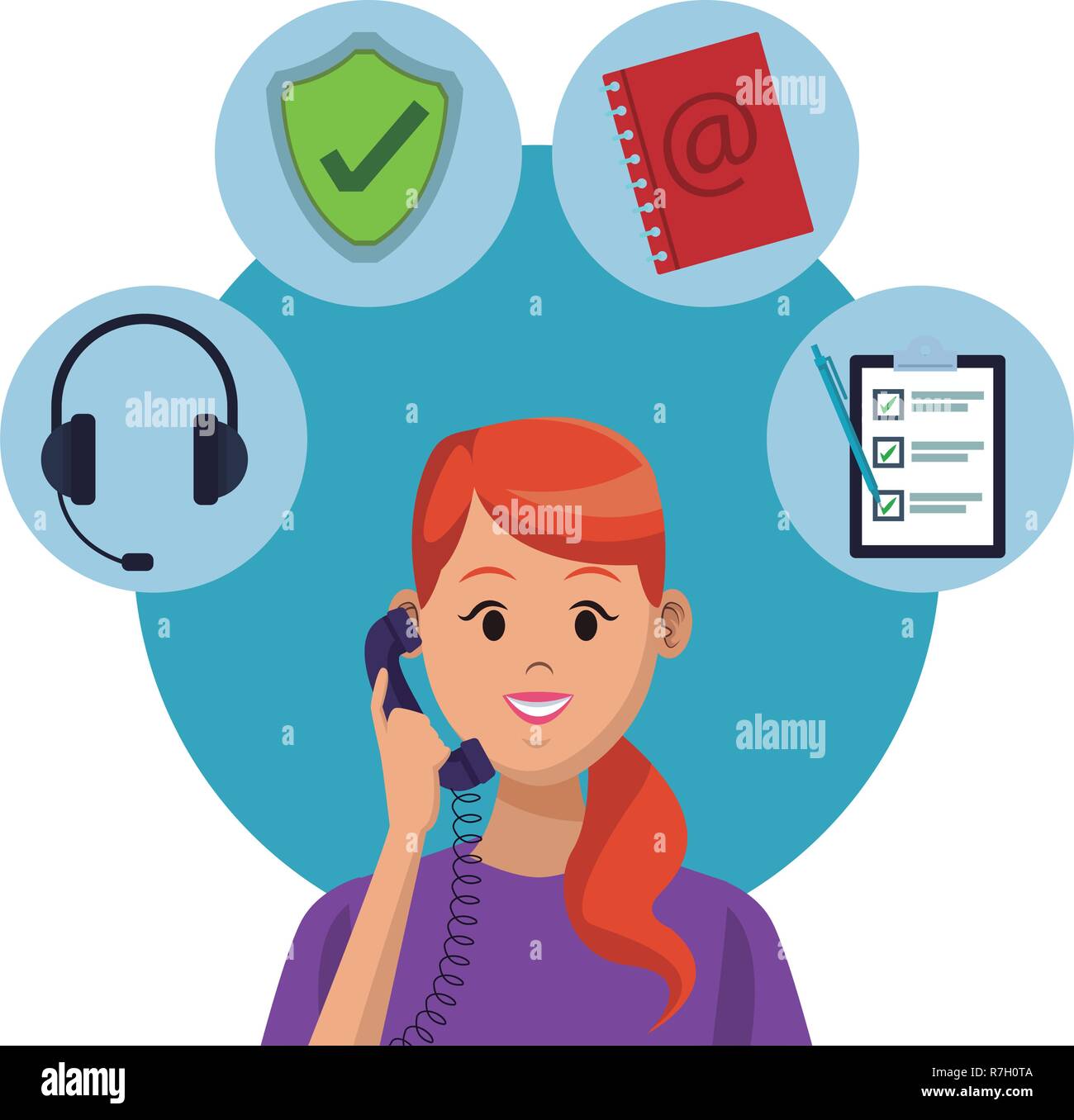 costumer support services Stock Vector Image & Art - Alamy