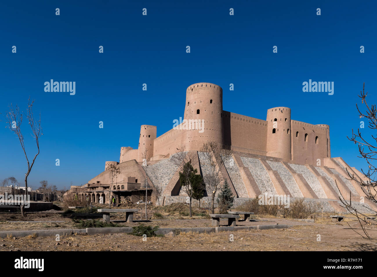 Herat Citadel In Winter, Herat, Herat Province, Afghanistan Stock Photo