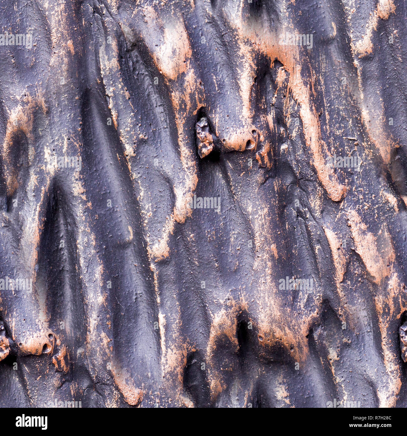 seamless polished wavy bronze texture. background, concept Stock Photo